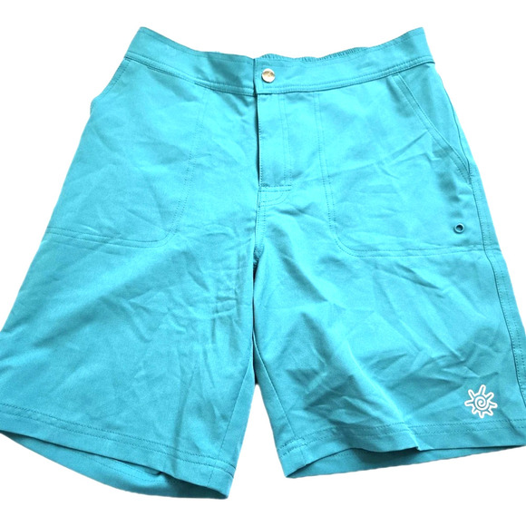 UV SKINZ Women's Size UPF 50+ Teal Shorts Sunwear Beachwear Sun Protection M - Picture 1 of 12